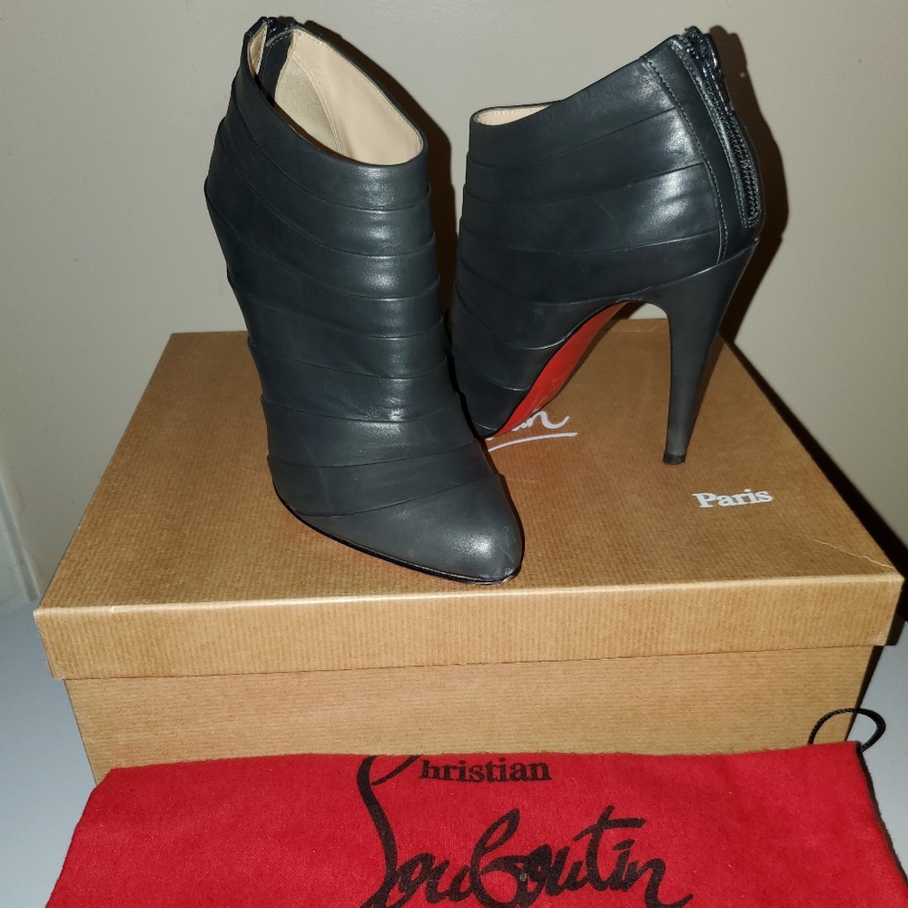 Christian Louboutin Black Heeled Boots